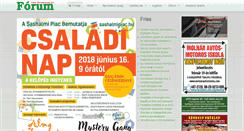 Desktop Screenshot of forumujsag.hu